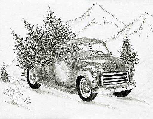 Old Truck Drawings Fine Art America