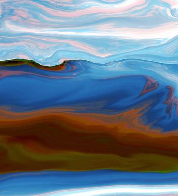 Ocean of Mountains by Abstract Art By Erica Ocean of Mountains by Abstract Art By Erica