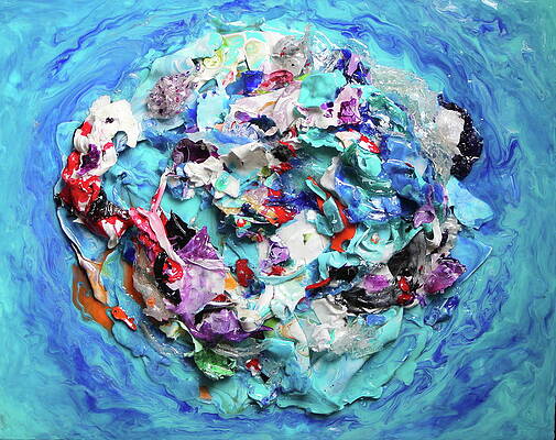 3d Wall Art featuring the painting Octopolis by Madeleine Arnett