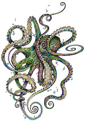 Octopsychedelia Canvas Print by Joshua Kennedy