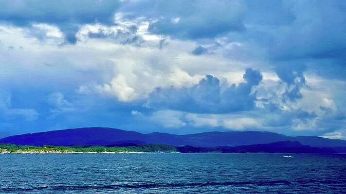 Wall Art - Digital Art - Off the Nordic Coast by Pamela Storch