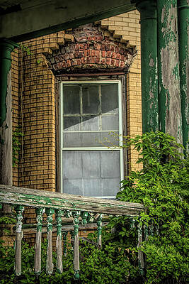 Officer's Quarters Window At Fort Hancock by Kristia Adams Officer's Quarters Window At Fort Hancock by Kristia Adams