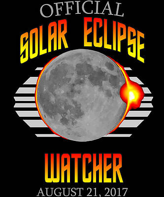 Wall Art - Digital Art - Official Solar Eclipse Watcher by Flippin Sweet Gear