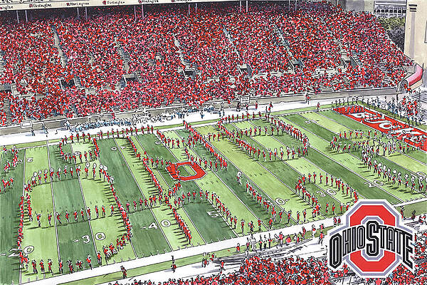 Ohio Stadium Paintings Fine Art America