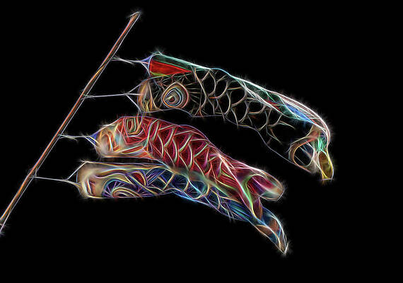 Okinawan Carp Streamers Fractalized by Gary Hughes Okinawan Carp Streamers Fractalized by Gary Hughes