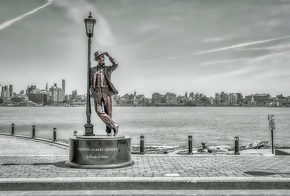 Wall Art - Photograph - Ol Blue Eyes in Hoboken by Penny Polakoff