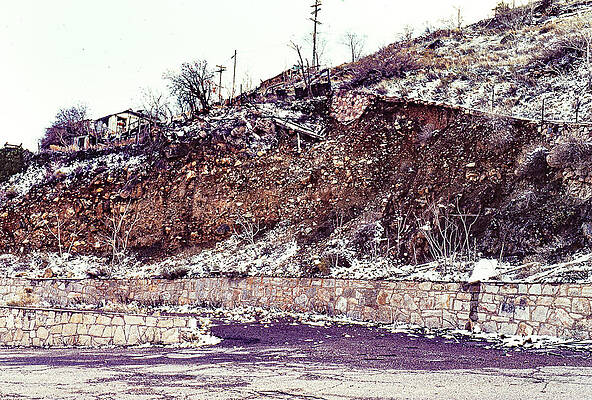 Old Morenci Arizona 1982 B Hill Wall by John A Rodriguez Old Morenci Arizona 1982 B Hill Wall by John A Rodriguez