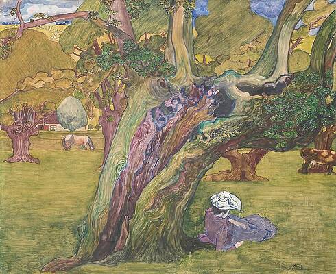 Wall Art - Painting - Old Oaks In Surrey by Mountain Dreams