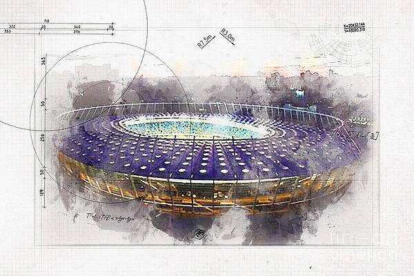 Download wallpapers football field, Olympic Stadium, Kiev, Ukraine,  football stadium, sports arena, Champions League 2018, final for desktop  free. Pictures for …