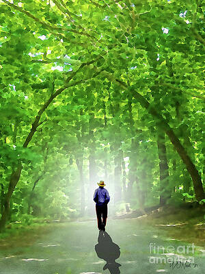 On A Road In Druid Hill Park by Walter Neal On A Road In Druid Hill Park by Walter Neal
