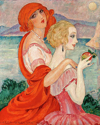 Wall Art - Painting - On the road to Anacapri by Gerda Wegener