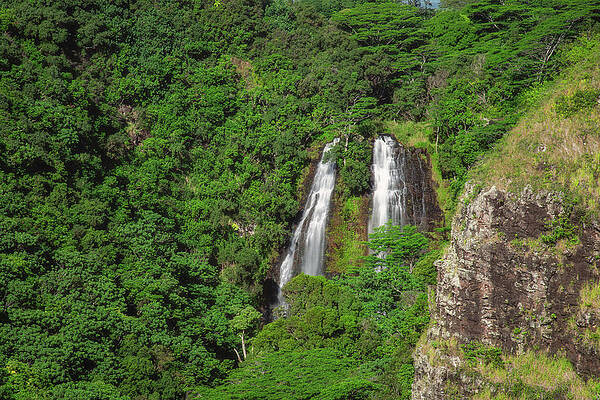 Wall Art - Photograph - 'Opaeka'a Falls by Robert J Wagner