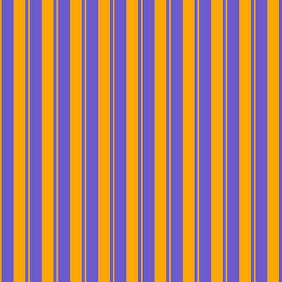 [ Thumbnail: Orange and Slate Blue Colored Striped Pattern Acrylic Print ]