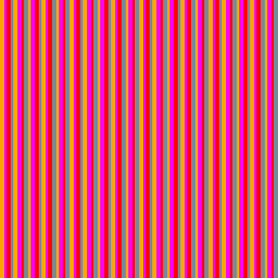 [ Thumbnail: Orange, Fuchsia, Red, and Light Slate Gray Colored Stripes Pattern Acrylic Print ]