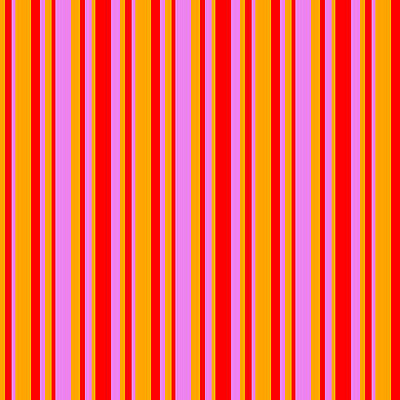 [ Thumbnail: Orange, Red, and Violet Colored Striped/Lined Pattern Poster ]