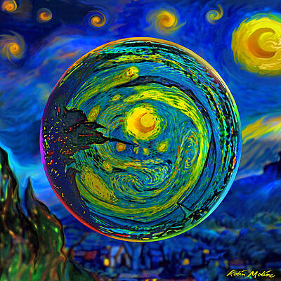 Starry Night Digital Art by Alex Ruiz - Fine Art America