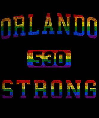 Wall Art - Digital Art - Orlando Strong Retro by Flippin Sweet Gear