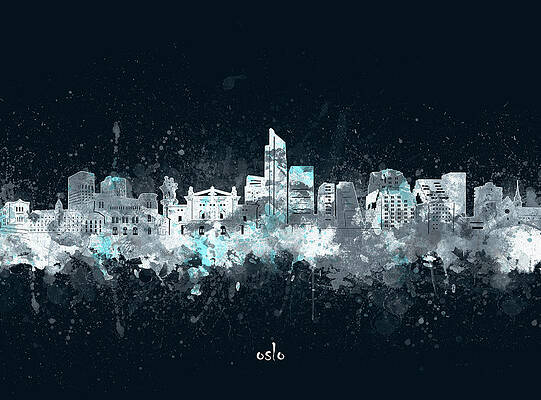 oslo skyline artistic v4 by Bekim M oslo skyline artistic v4 by Bekim M