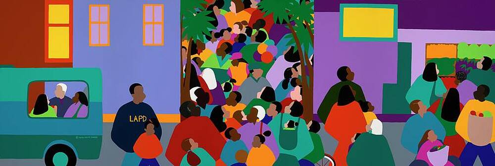 Wall Art - Painting - Our Community by Synthia SAINT JAMES