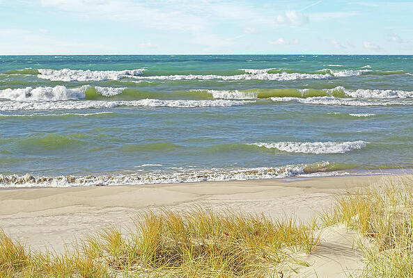 Lake Michigan Oval Beach by Kathi Mirto Lake Michigan Oval Beach by Kathi Mirto