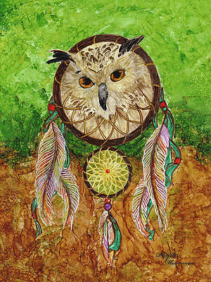 Owl Dream Catcher by Phyllis Moorman Owl Dream Catcher by Phyllis Moorman