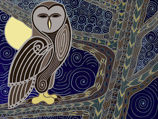 Owl in Winter by Lynellen Nielsen Owl in Winter by Lynellen Nielsen