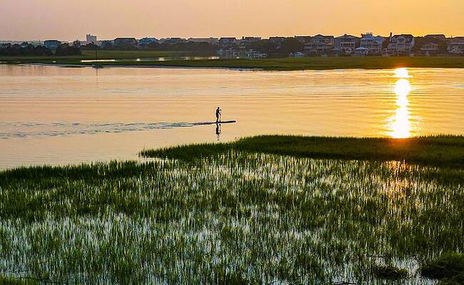 Wall Art - Photograph - Paddling Into The Day by Oceanic SkyView