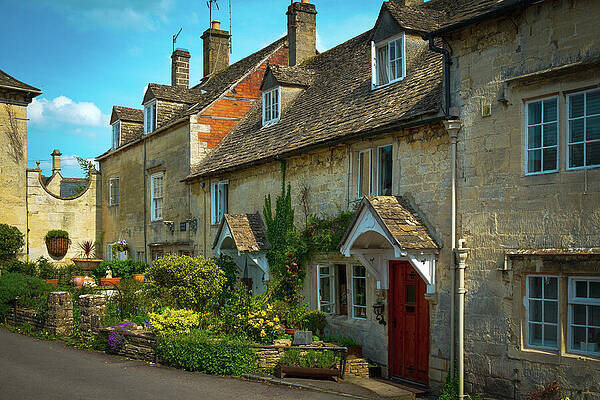 Wall Art - Photograph - Painswick, Cotswold cottages by Seeables Visual Arts