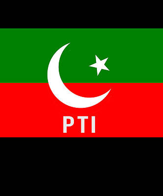 Wall Art - Digital Art - Pakistan PTI Party Flag by Flippin Sweet Gear