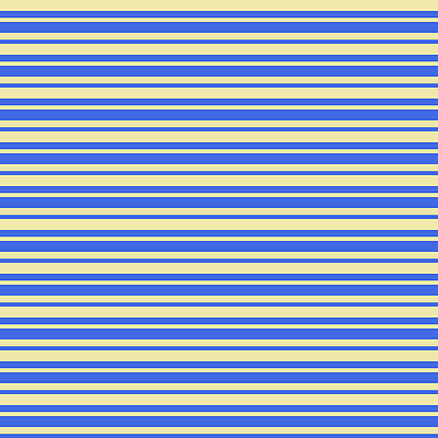 [ Thumbnail: Pale Goldenrod and Royal Blue Colored Pattern of Stripes Throw Pillow ]