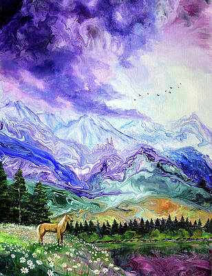 Palomino Horse in a Distant Land by Laura Iverson Palomino Horse in a Distant Land by Laura Iverson