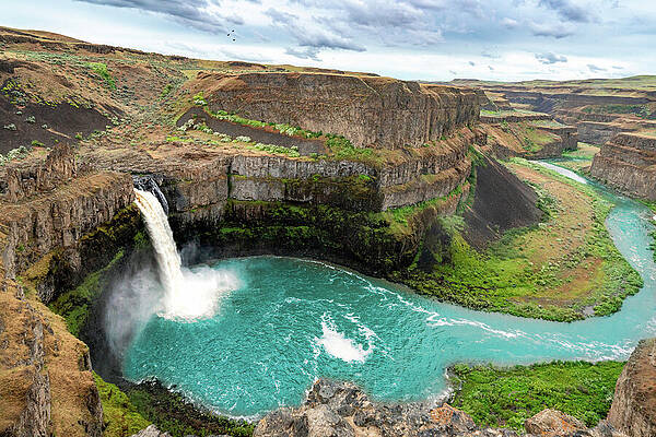 Wall Art - Photograph - Palouse Falls Washington State Art Print by Denise Johnson