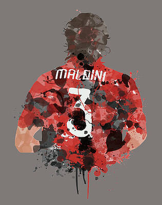 Paolo Maldini AC Milan  Football Legends  iPhone Wallpapers