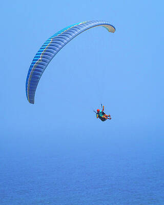 Wall Art - Photograph - Paragliding on a Breezy Afternoon 3 5.30.22 by Lindsay Thomson