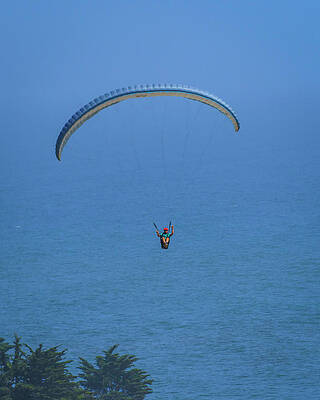 Wall Art - Photograph - Paragliding on a Breezy Afternoon 5 5.30.22 by Lindsay Thomson