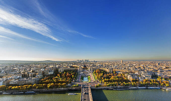 Paris Panorama Vista from Eiffel Tower 2 by Maggie Mccall Paris Panorama Vista from Eiffel Tower 2 by Maggie Mccall