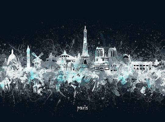 paris skyline artistic v4 by Bekim M paris skyline artistic v4 by Bekim M