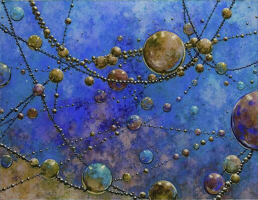 Wall Art - Digital Art - Particle Paths by Eris And AI