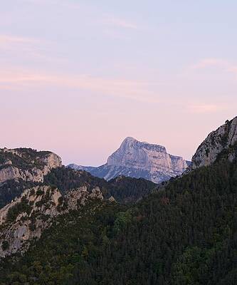 Pastel Pink Skies over Pena Montanesa by Stephen Taylor Pastel Pink Skies over Pena Montanesa by Stephen Taylor