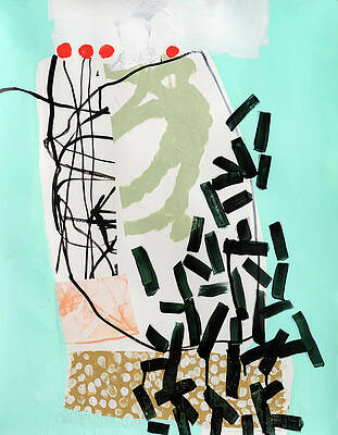 Wall Art - Painting - Paths with Some Resistence No.3 by Jane Davies