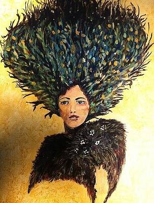 Peacock Lady by John J Westlake
