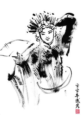 Peking Opera dancer actor-4- Arttopan Zen Freehand Chinese painting-Buddhist mood by Artto Pan Peking Opera dancer actor-4- Arttopan Zen Freehand Chinese painting-Buddhist mood by Artto Pan