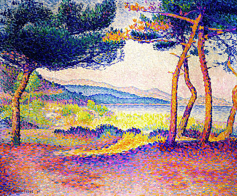The Pointe St. Pierre at St. Tropez, 1896 - Theo van Rysselberghe