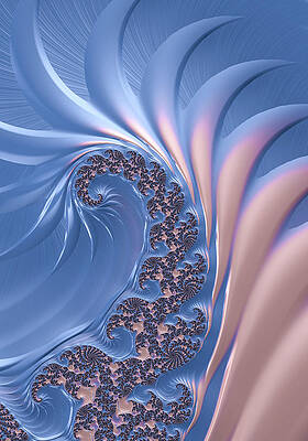 Pink and Blue Abstract Fractal Spiral Art 01 by Matthias Hauser Pink and Blue Abstract Fractal Spiral Art 01 by Matthias Hauser