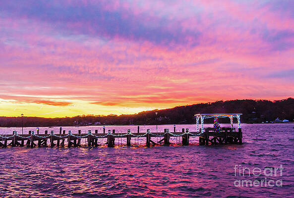 Wall Art - Photograph - Pink and Blue Sunset by Vera Chwostyk