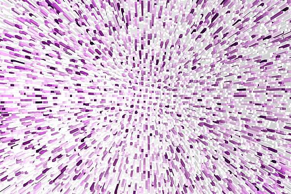 Wall Art - Photograph - Pink color graphics with small geometric squares by Severija Kirilovaite
