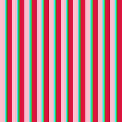 [ Thumbnail: Pink, Cyan, Lime Green, and Crimson Colored Lines Pattern Fleece Blanket ]