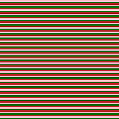 [ Thumbnail: Pink, Dark Green, and Red Colored Lines/Stripes Pattern Acrylic Print ]