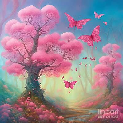 Pink Daffodil Digital Art by Rachel Hannah - Fine Art America
