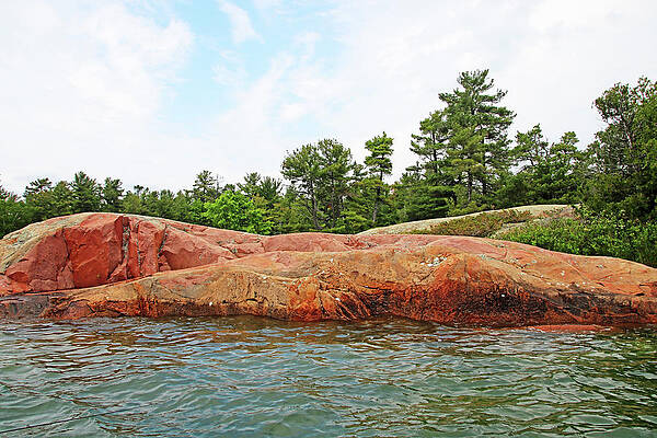 Pink Granite Of Georgian Bay VII by Debbie Oppermann Pink Granite Of Georgian Bay VII by Debbie Oppermann